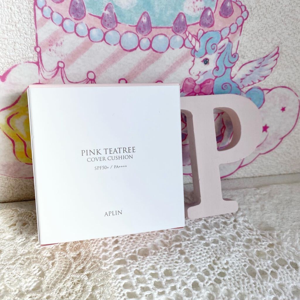 ピンクティーツリーカバークッション/APLIN/クッションファンデーションを使ったクチコミ(2枚目)
