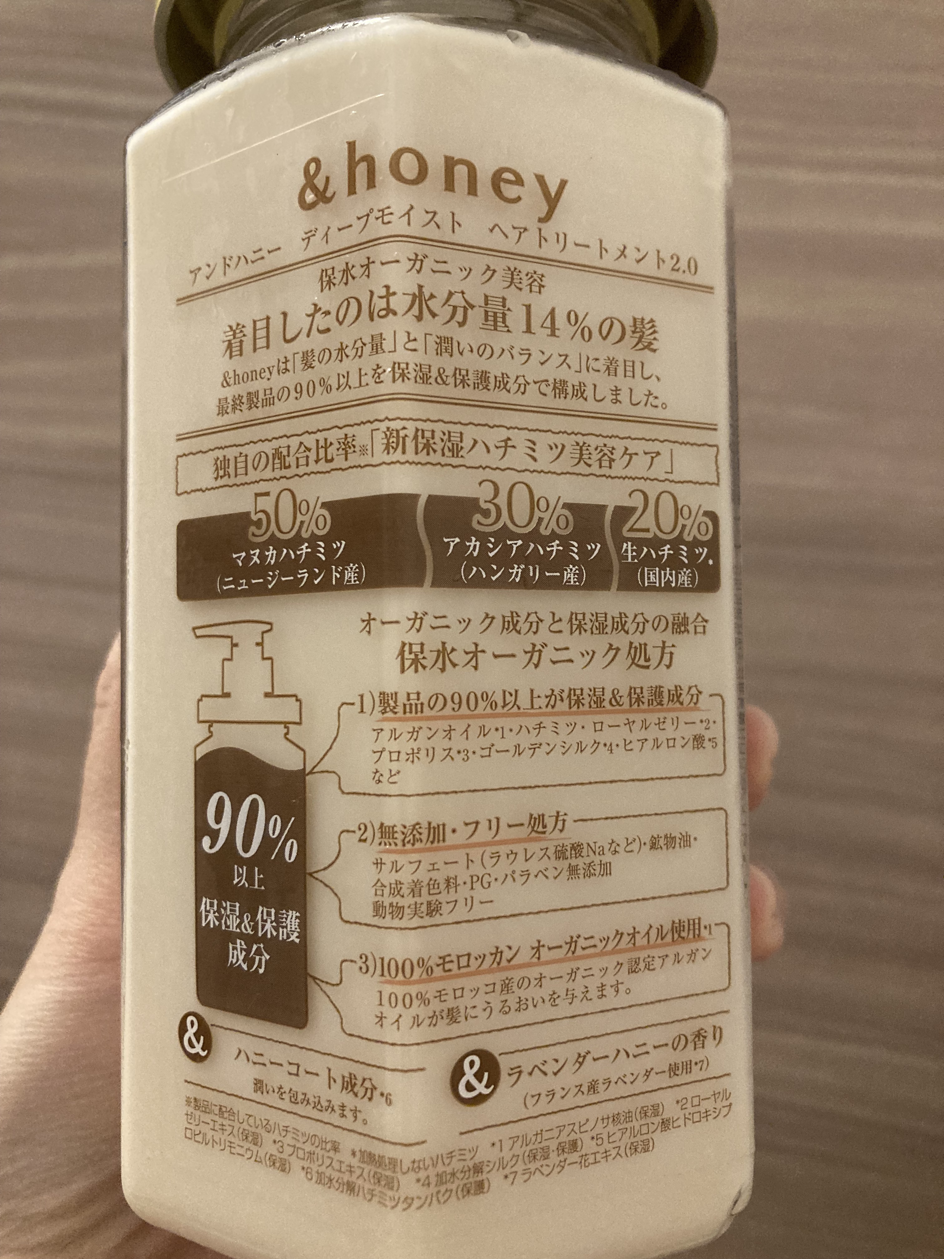 ディープモイスト シャンプー1.0／ヘアトリートメント2.0/&honey/市販シャンプーを使ったクチコミ（3枚目）