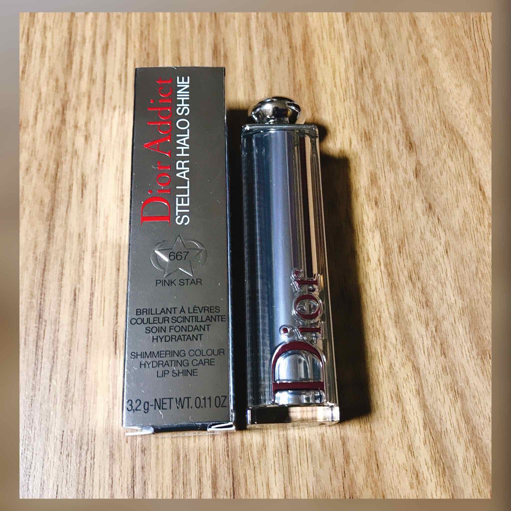 ディオール アディクト ステラー ハロ シャイン 667 ピンク スター（生産終了）/Dior/口紅を使ったクチコミ（1枚目）