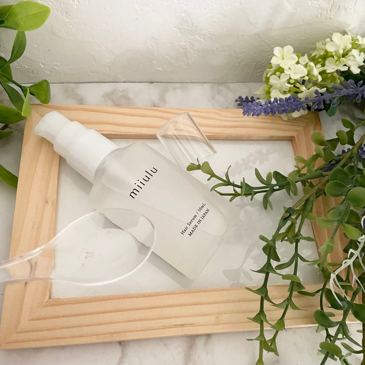 ヘアセラム/miiulu<ミウル>/アウトバストリートメントを使ったクチコミ(2枚目)