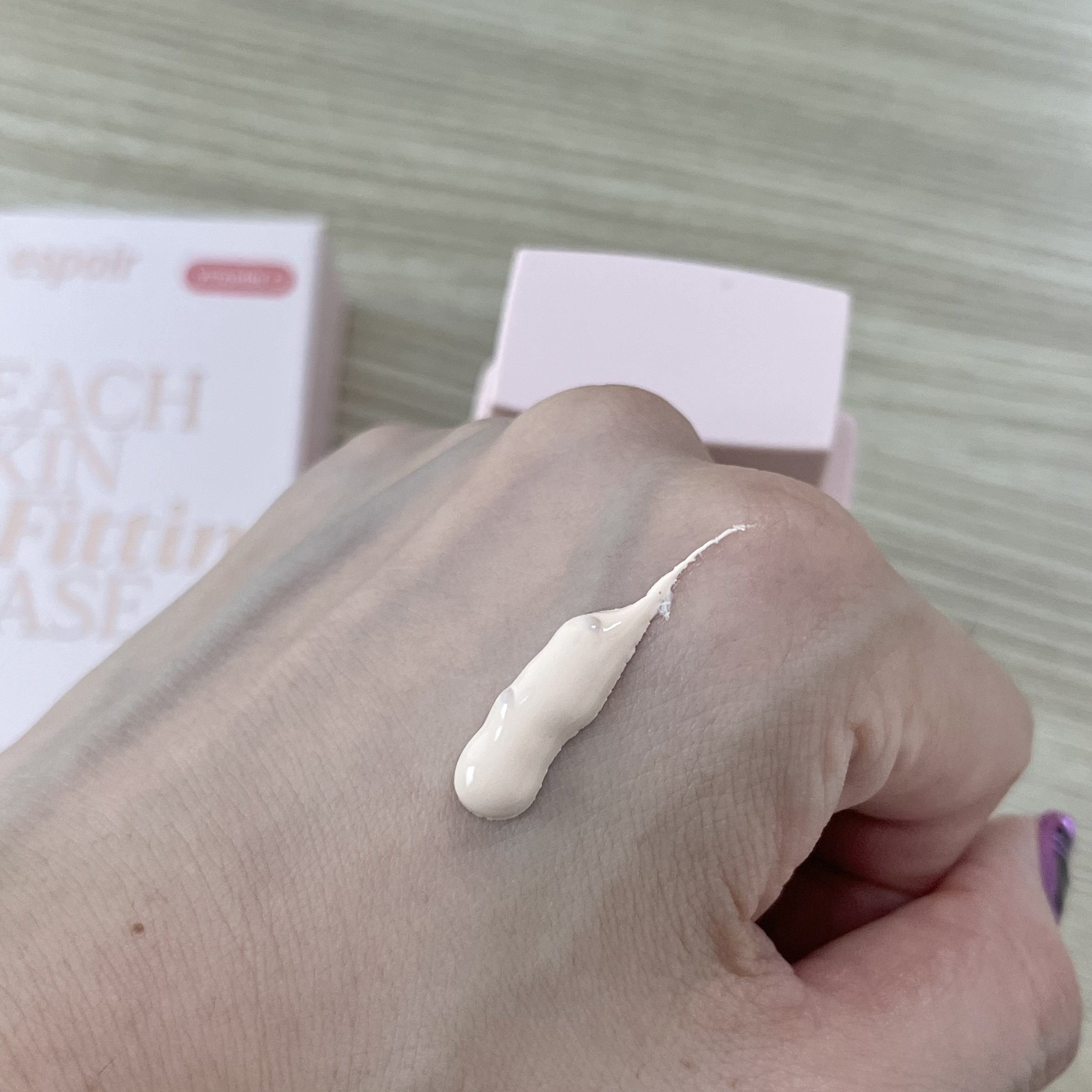 ピーチスキンフィッティングベース オールニュー SPF50 PA++++/espoir/化粧下地を使ったクチコミ（3枚目）