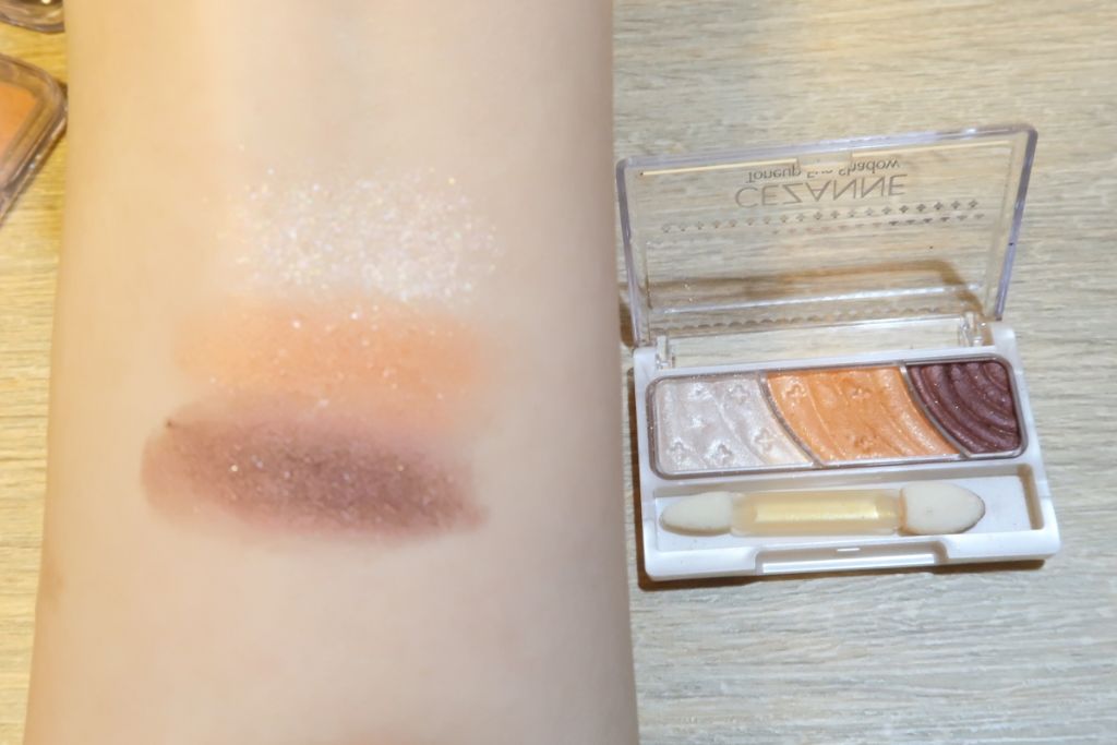 トーンアップアイシャドウ/CEZANNE/アイシャドウパレットを使ったクチコミ(3枚目)