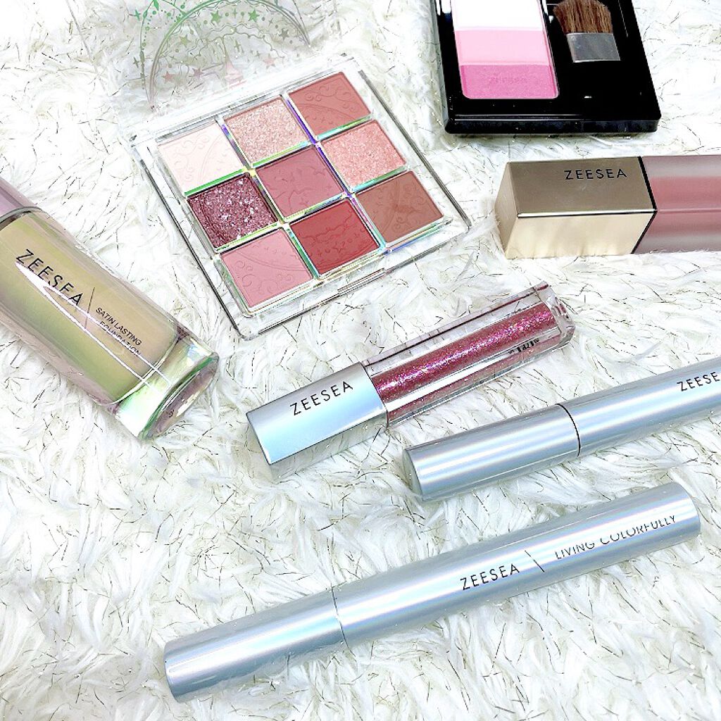 ダイヤモンドシリーズ 星空リキッドアイシャドウ/ZEESEA/リキッドアイシャドウを使ったクチコミ（3枚目）