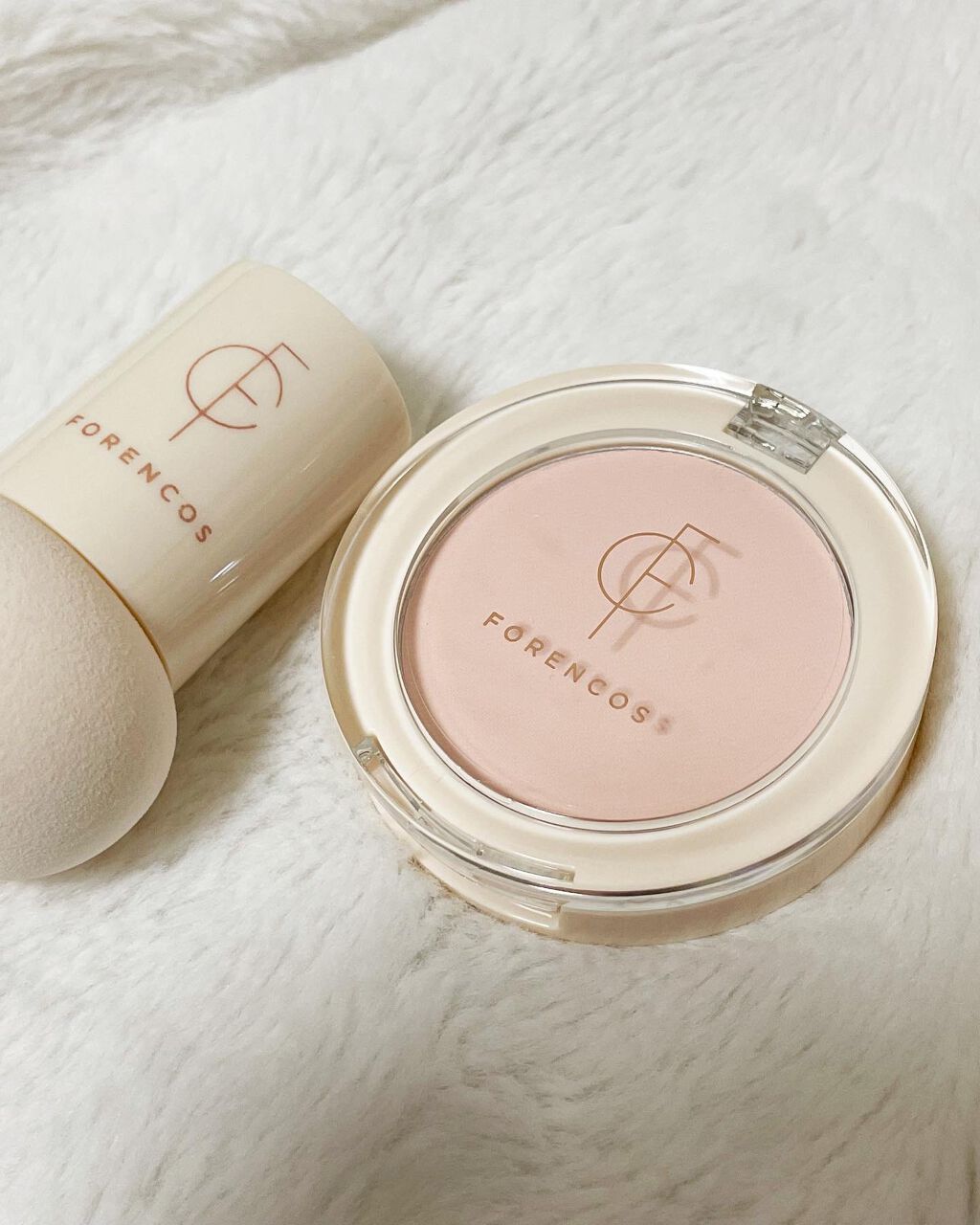 ベアブラッシャー パフ付き/フォレンコス/パウダーチークを使ったクチコミ(2枚目)