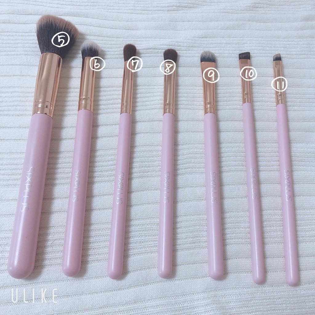 貴族のゴールド メイクブラシ11本セット 化粧ポーチ付き/SIXPLUS/メイクブラシを使ったクチコミ(3枚目)