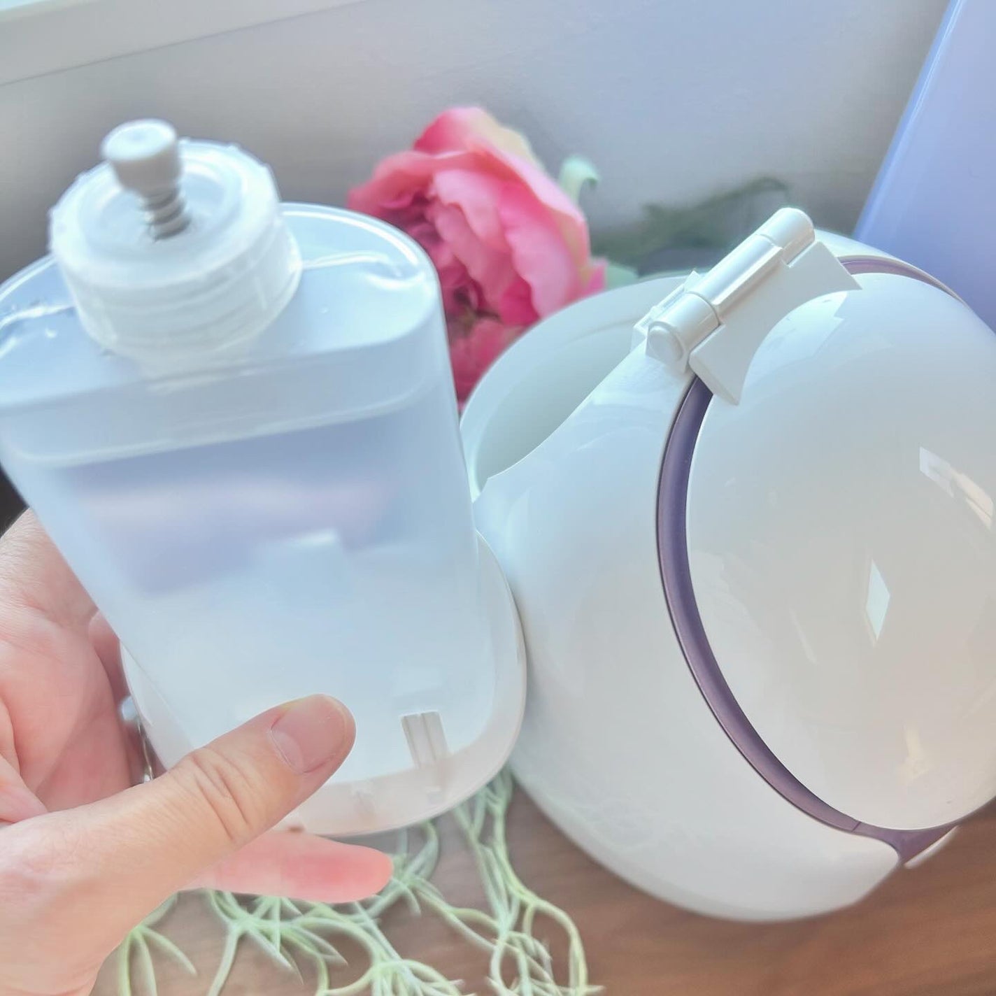 チロコナノ on LIPS 「⭐️ANLANフェイススチーマー⭐️美人百花で微粒化スチーマー..」(2枚目)