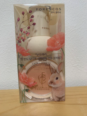 ベアブラッシャー パフ付き/フォレンコス/パウダーチークを使ったクチコミ（1枚目）