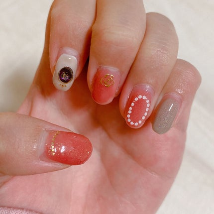 ジェルネイル(ライト対応)/セリア/ジェルネイルを使ったクチコミ(2枚目)