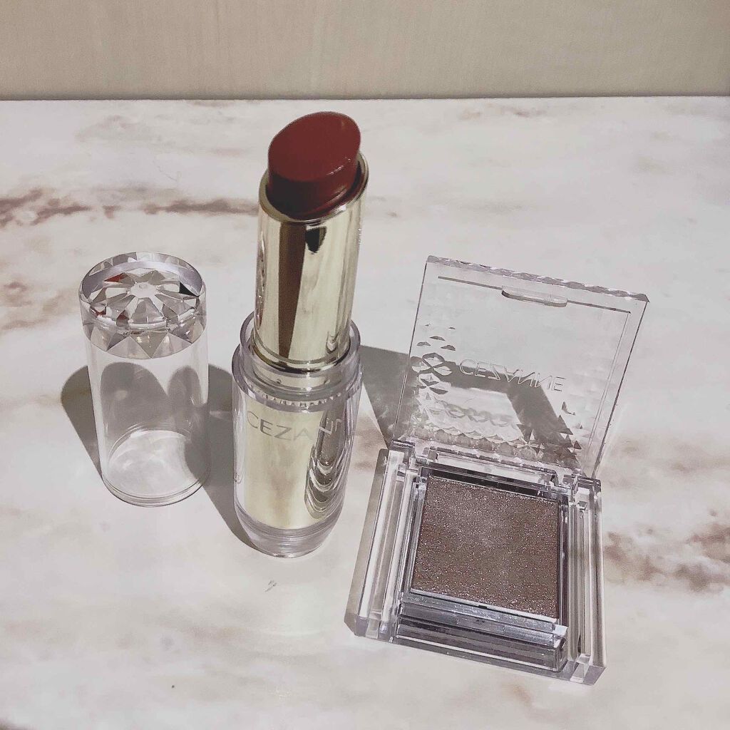 ラスティンググロスリップ/CEZANNE/口紅を使ったクチコミ(2枚目)