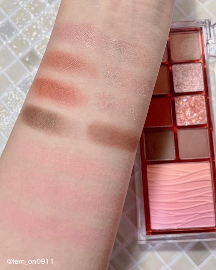 ミックスブラーリングアイパレット/wakemake/マルチパレットを使ったクチコミ(4枚目)