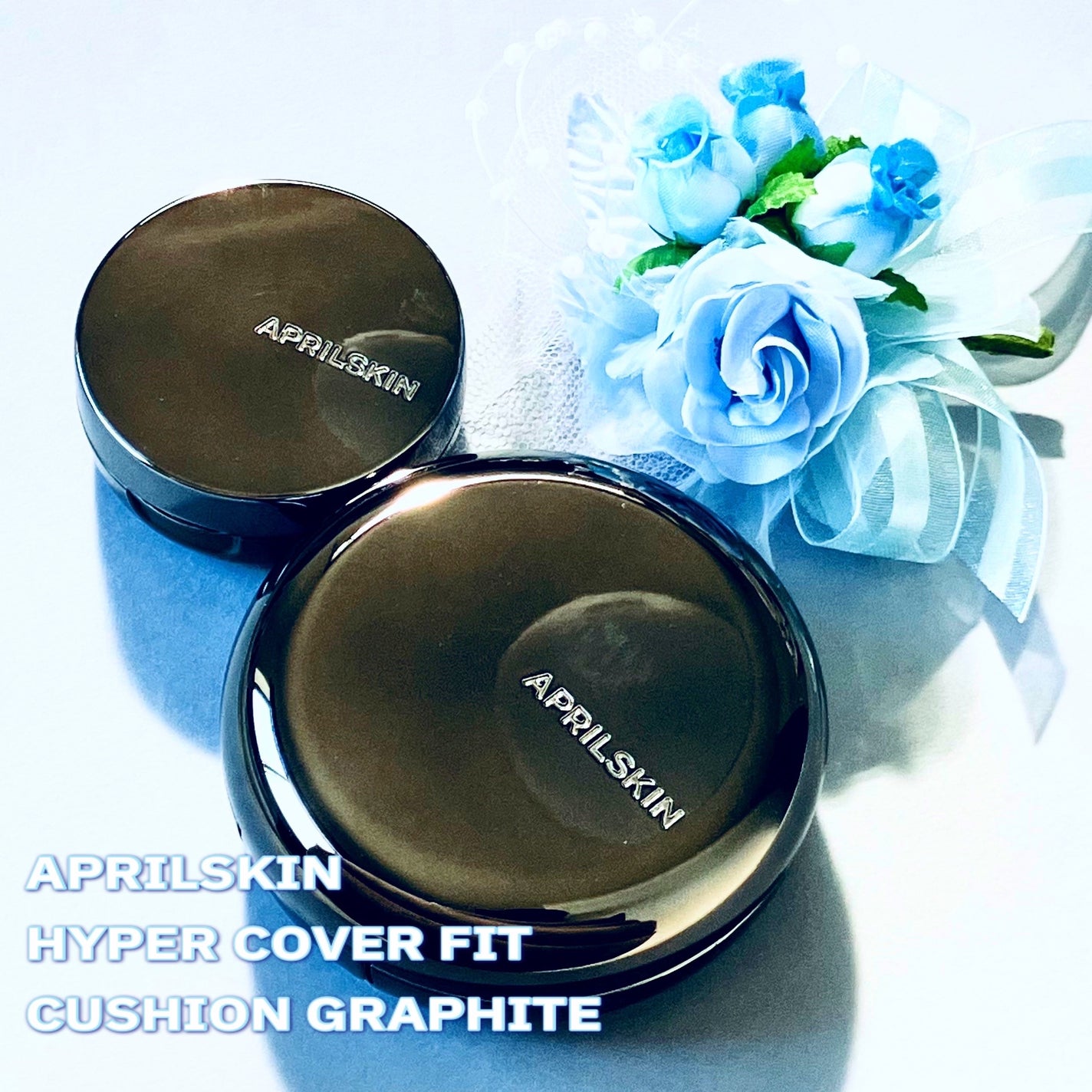 ハイパーカバーフィットクッション グラファイト/APRILSKIN/クッションファンデーションを使ったクチコミ(1枚目)