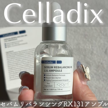 Celladix セボムリバランシングRX131アンプルのクチコミ「Celladixさまからいただきました！

『トラブルを繰り返す敏感な脂性肌に✨』

🩶Cel.....」（1枚目）