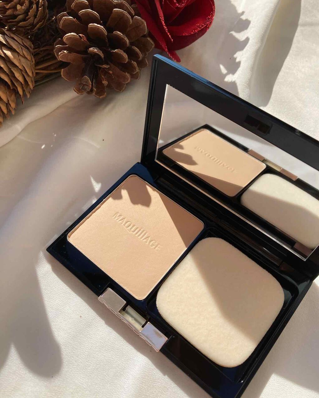 ドラマティックフェイスパウダー/マキアージュ/プレストパウダーを使ったクチコミ(2枚目)