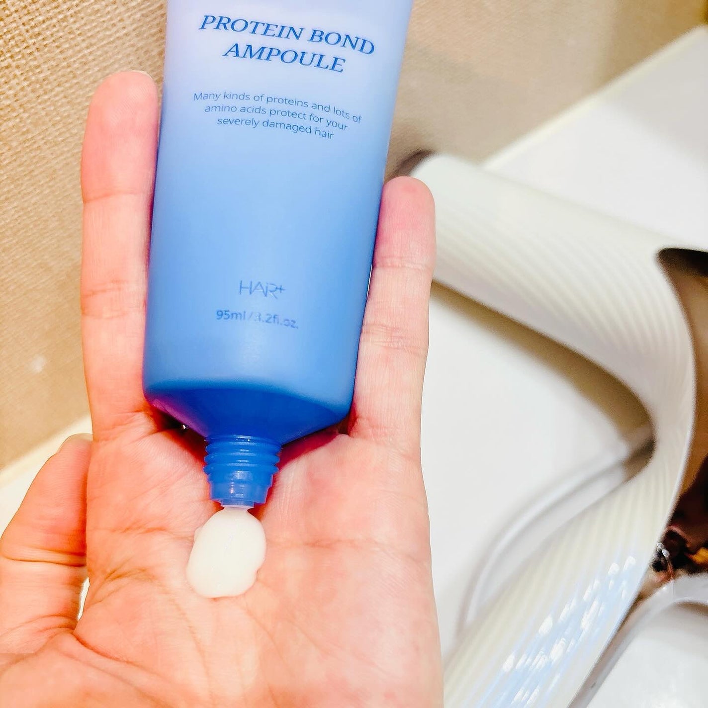 プロテインボンドオイルエッセンス/HAIRPLUS/アウトバストリートメントを使ったクチコミ(4枚目)