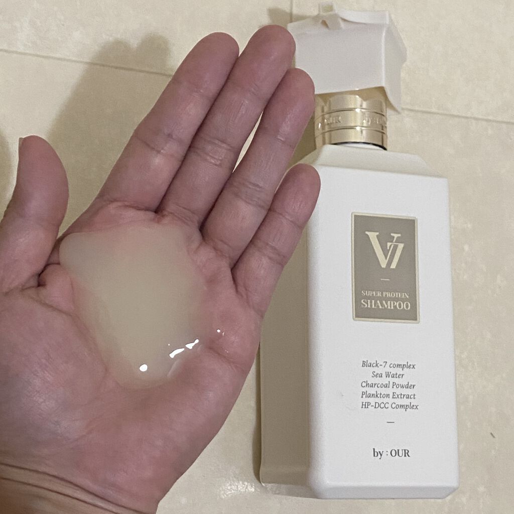 V7 スーパープロテイン シャンプー 500ml/by : OUR/サロンシャンプーを使ったクチコミ（3枚目）