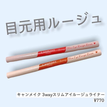 3wayスリムアイルージュライナー/キャンメイク/リキッドアイライナーを使ったクチコミ(1枚目)