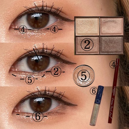 スキニーリッチシャドウ/excel/アイシャドウパレットを使ったクチコミ(4枚目)