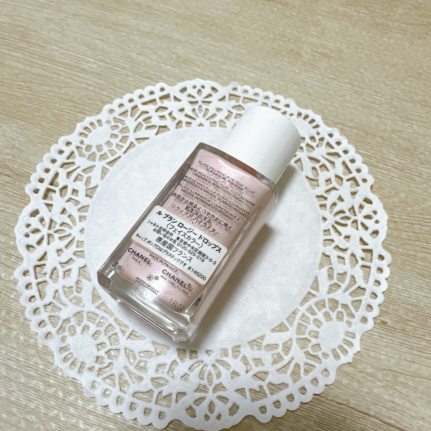 ル ブラン ロージー ドロップス/CHANEL/リキッドハイライトを使ったクチコミ(3枚目)