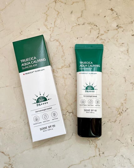 TRUECICA アクアカーミング日焼け止め/SOME BY MI/日焼け止めクリームを使ったクチコミ(1枚目)