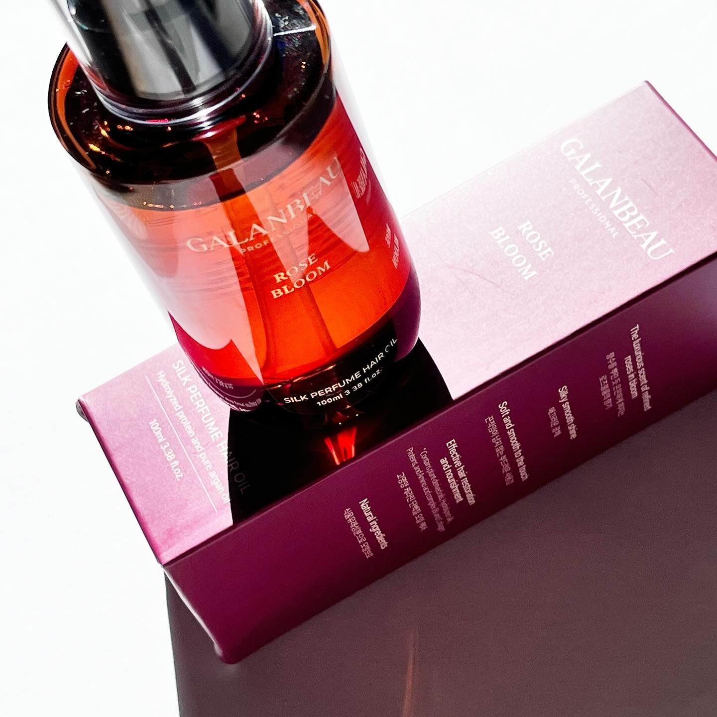 シルクパフュームヘアオイル（ローズブルーム）/ガランビュー/ヘアオイルを使ったクチコミ（2枚目）