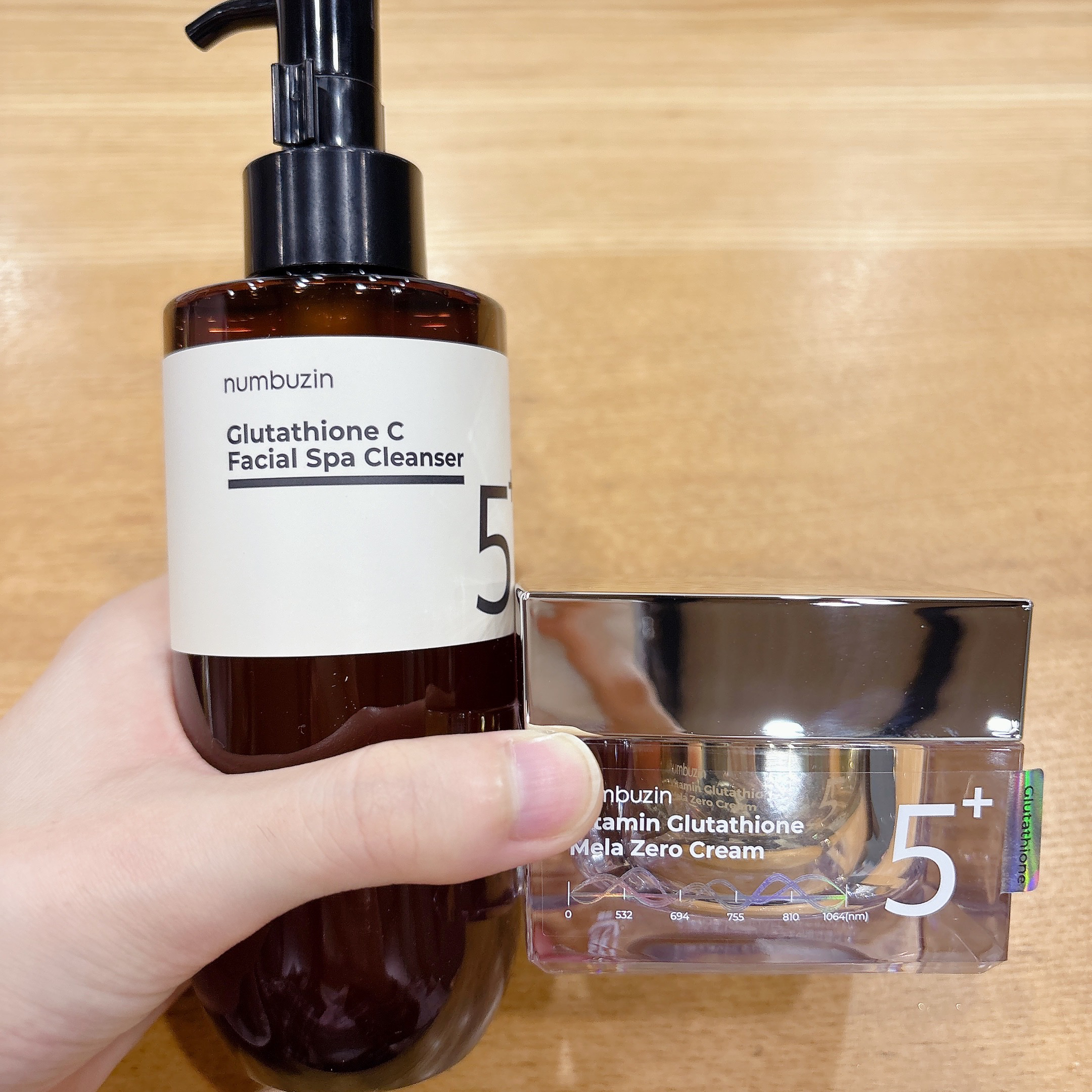 5番 白玉グルタチオンCアロママッサージクレンジング/numbuzin/オイルクレンジングを使ったクチコミ（2枚目）