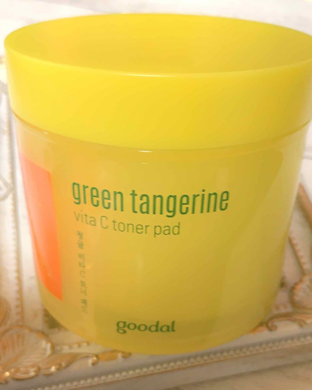 グリーンタンジェリン ビタCダークスポットケアパッド/goodal/トナーパッドを使ったクチコミ(1枚目)