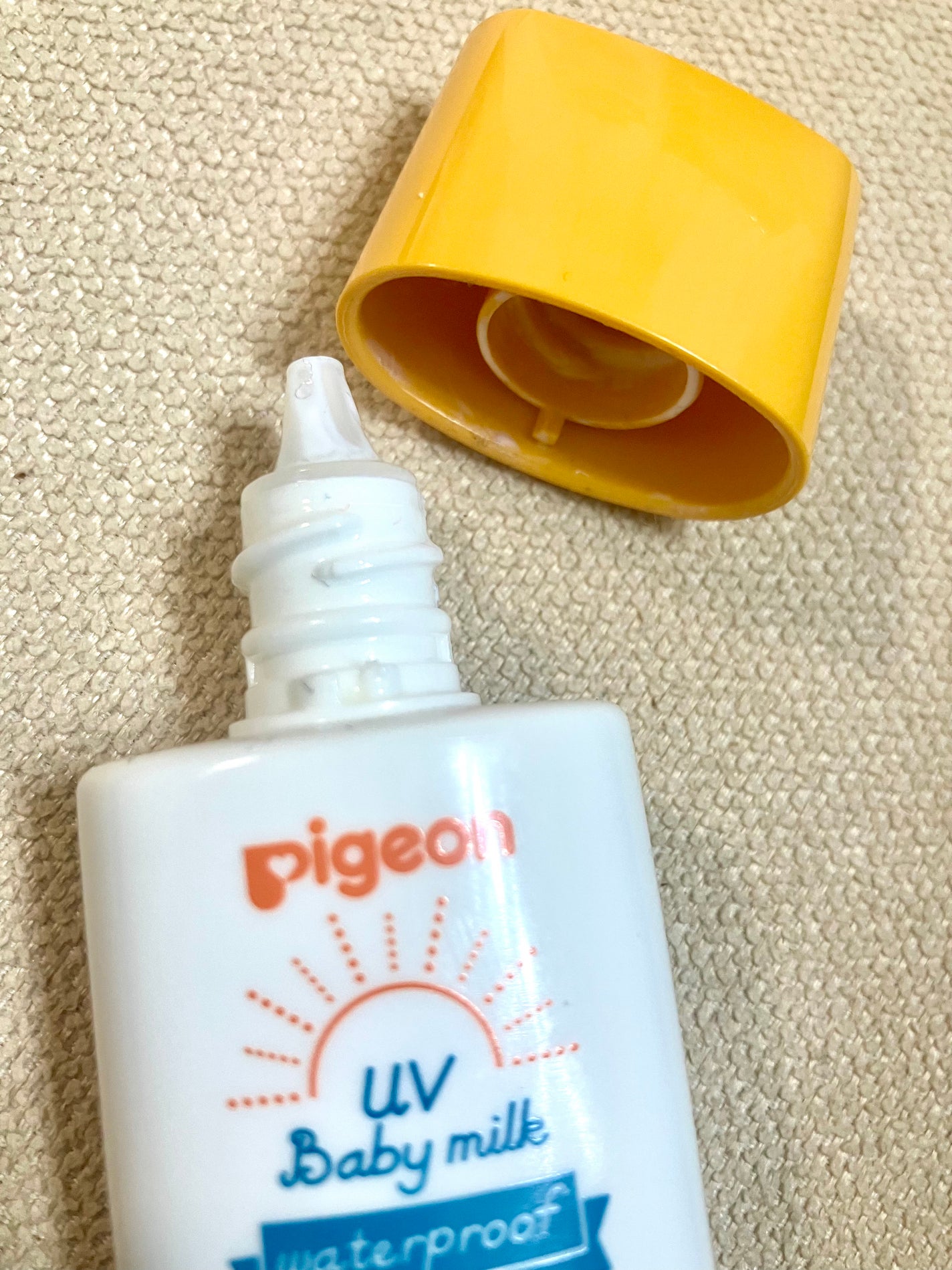 UVベビーミルク ウォータープルーフ SPF35/ピジョン/日焼け止めミルクを使ったクチコミ(3枚目)
