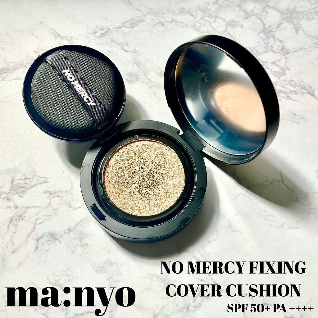  NO MERCY フィクシング カバー クッション/manyo/クッションファンデーションを使ったクチコミ（2枚目）