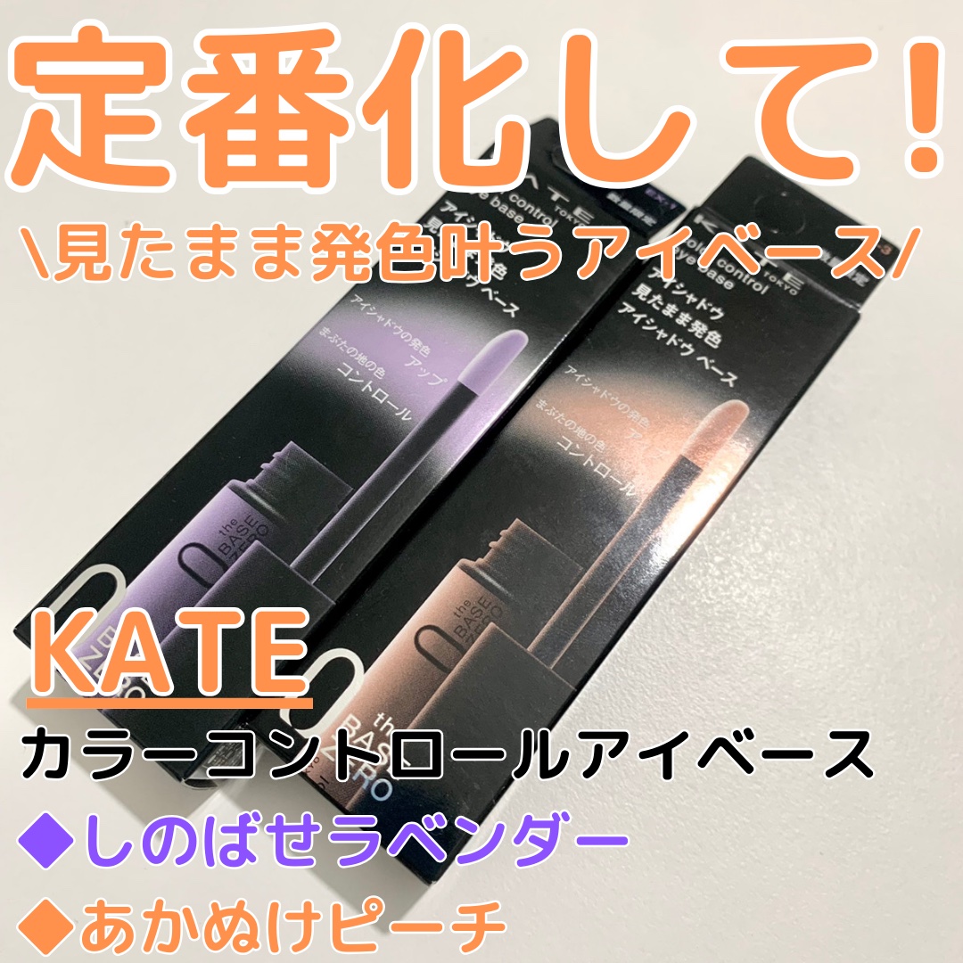 ケイト カラーコントロールアイベース/KATE/アイシャドウベースを使ったクチコミ（1枚目）