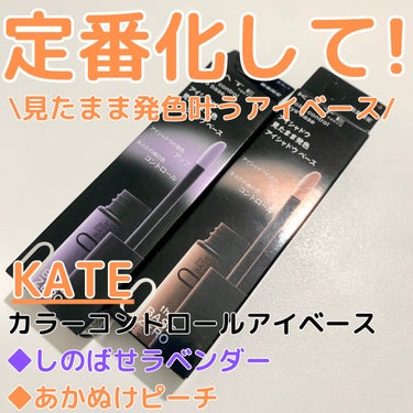 カラーコントロールアイベース/KATE/アイシャドウベースを使ったクチコミ（1枚目）