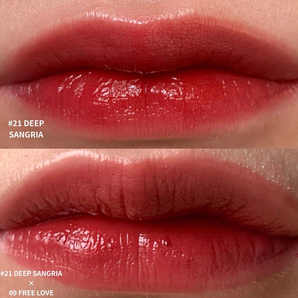 ジューシーラスティングティント/rom&nd/リップティントを使ったクチコミ(3枚目)