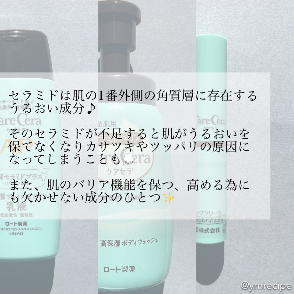高保湿リップクリーム/ケアセラ/リップケアを使ったクチコミ(2枚目)