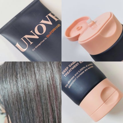 UNOVE ディープダメージトリートメントEXのクチコミ「【うるツヤ髪になれる】【UNOVE】
\傷んだ髪のためのトリートメント🤍/
ダメージ毛でもサ.....」(2枚目)