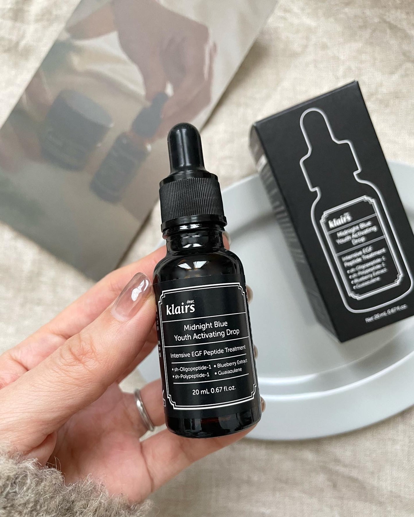 ミッドナイトブルーユースアクティベーティングドロップ(20ml)/Klairs/美容液を使ったクチコミ(3枚目)