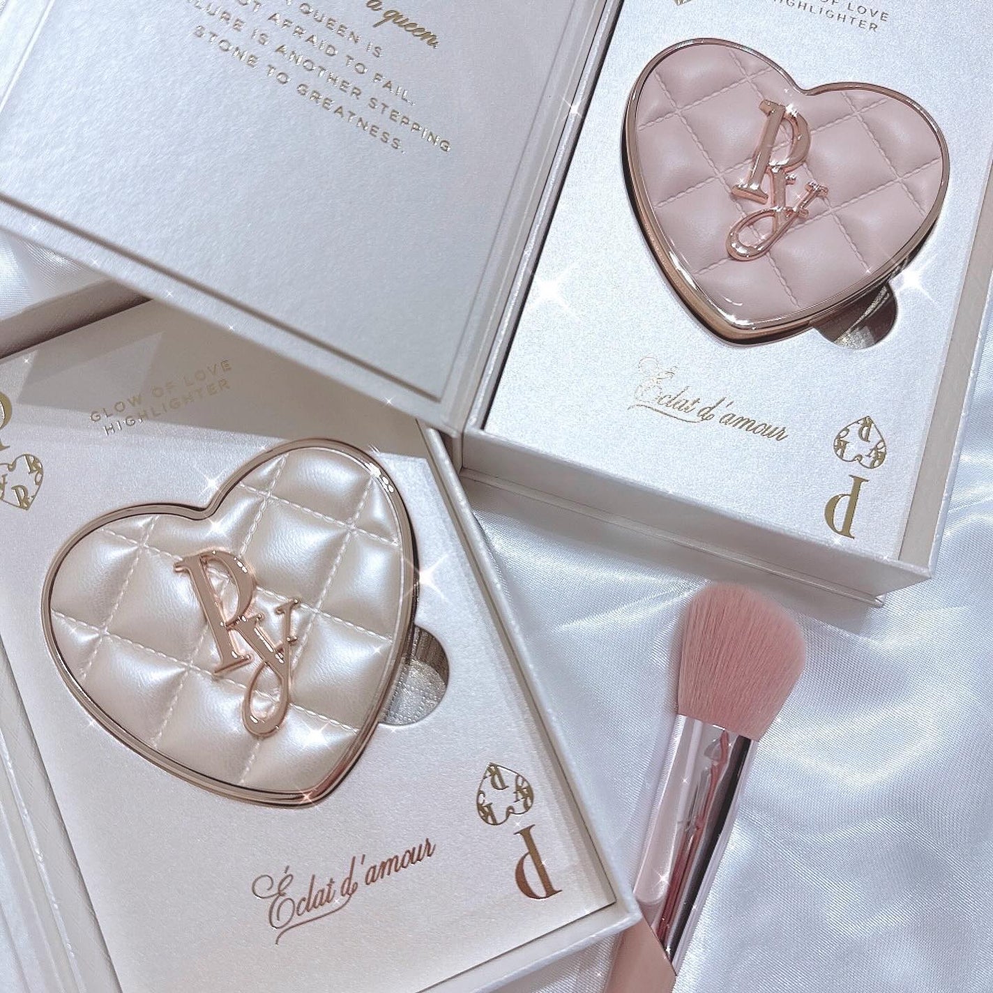 グロウオブラブハイライター/Peony/パウダーハイライトを使ったクチコミ(2枚目)