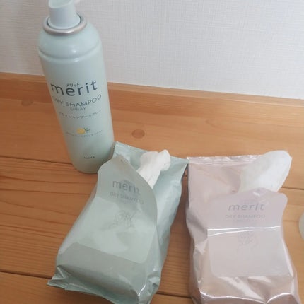 メリット ドライシャンプーシート さらっと髪まとまるタイプ/メリット/ドライシャンプーを使ったクチコミ(2枚目)