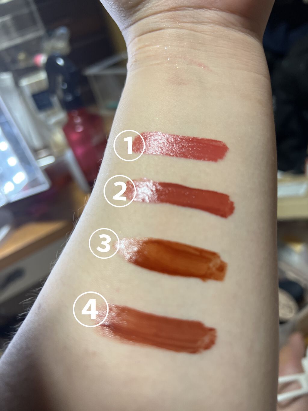 ジューシーリップティント/キャンメイク/口紅を使ったクチコミ（3枚目）