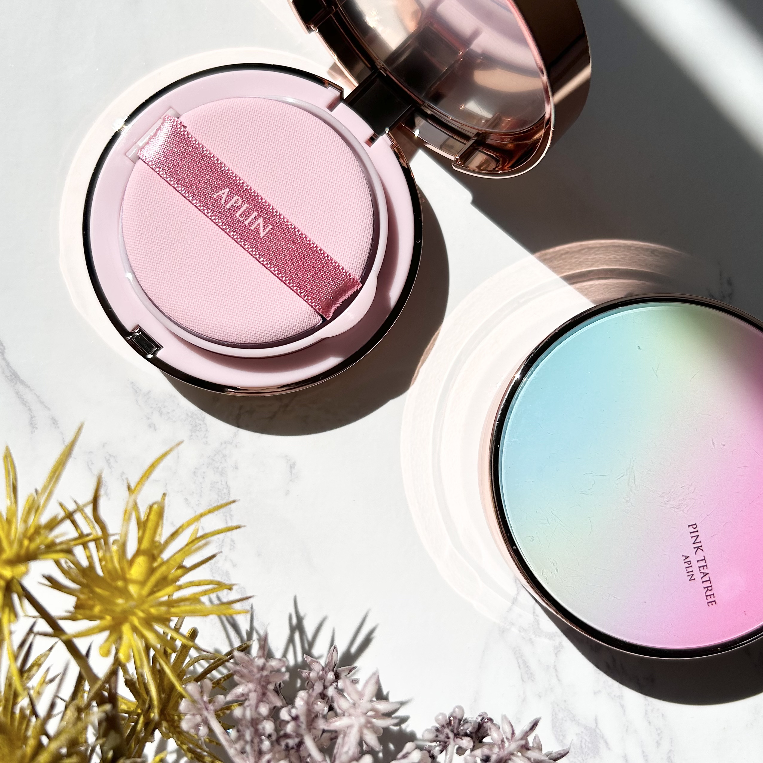 ピンクティーツリーカバークッション/APLIN/クッションファンデーションを使ったクチコミ（1枚目）