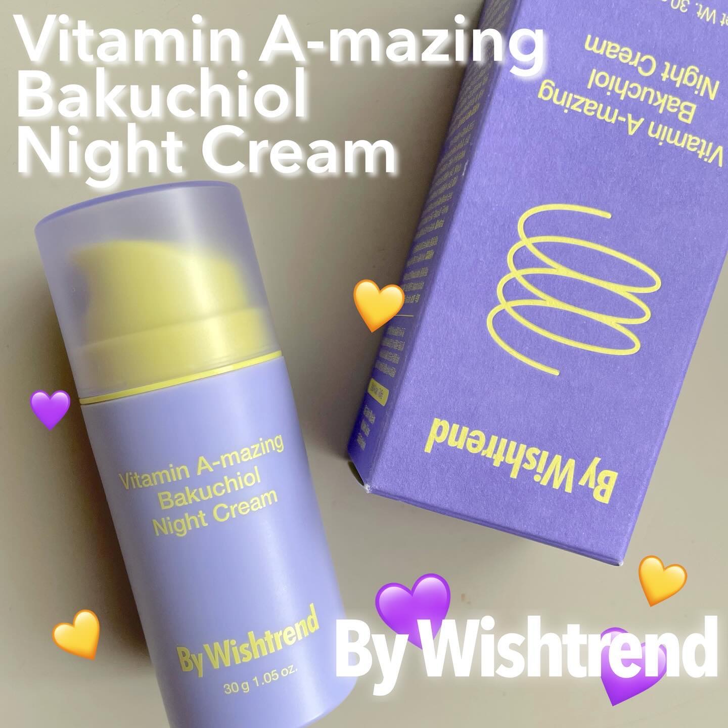 ビタミンA-mazingバクチオールナイトクリーム/By Wishtrend/フェイスクリームを使ったクチコミ（1枚目）