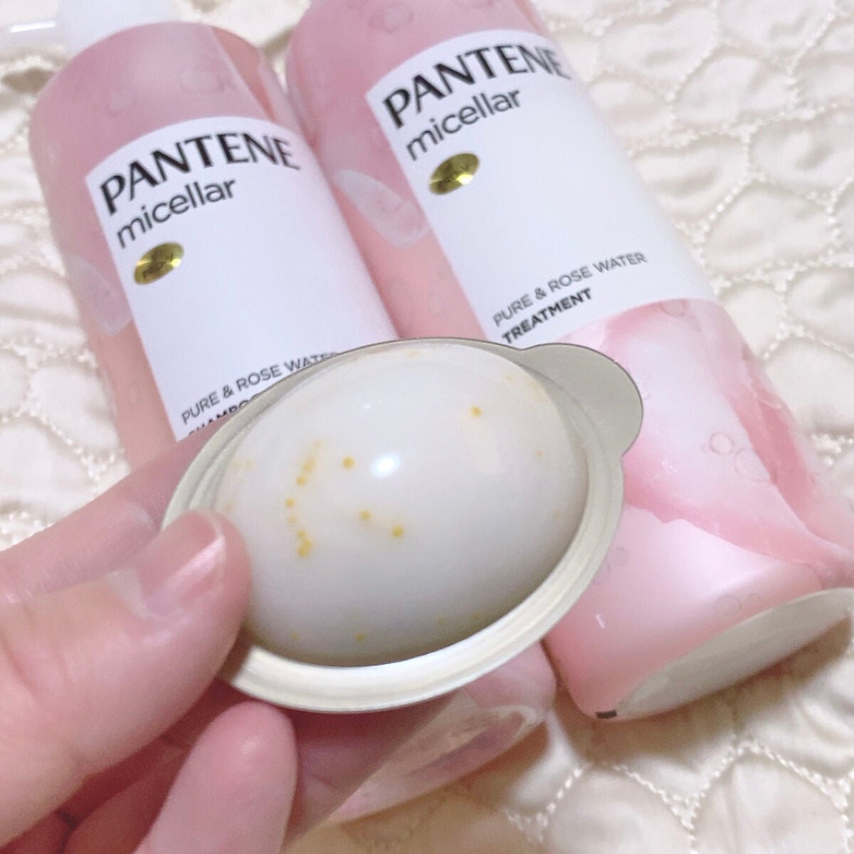 PRO-V ミセラー ピュア&ローズウォーター ノンシリコンシャンプー/トリートメント/パンテーン/市販シャンプーを使ったクチコミ(7枚目)