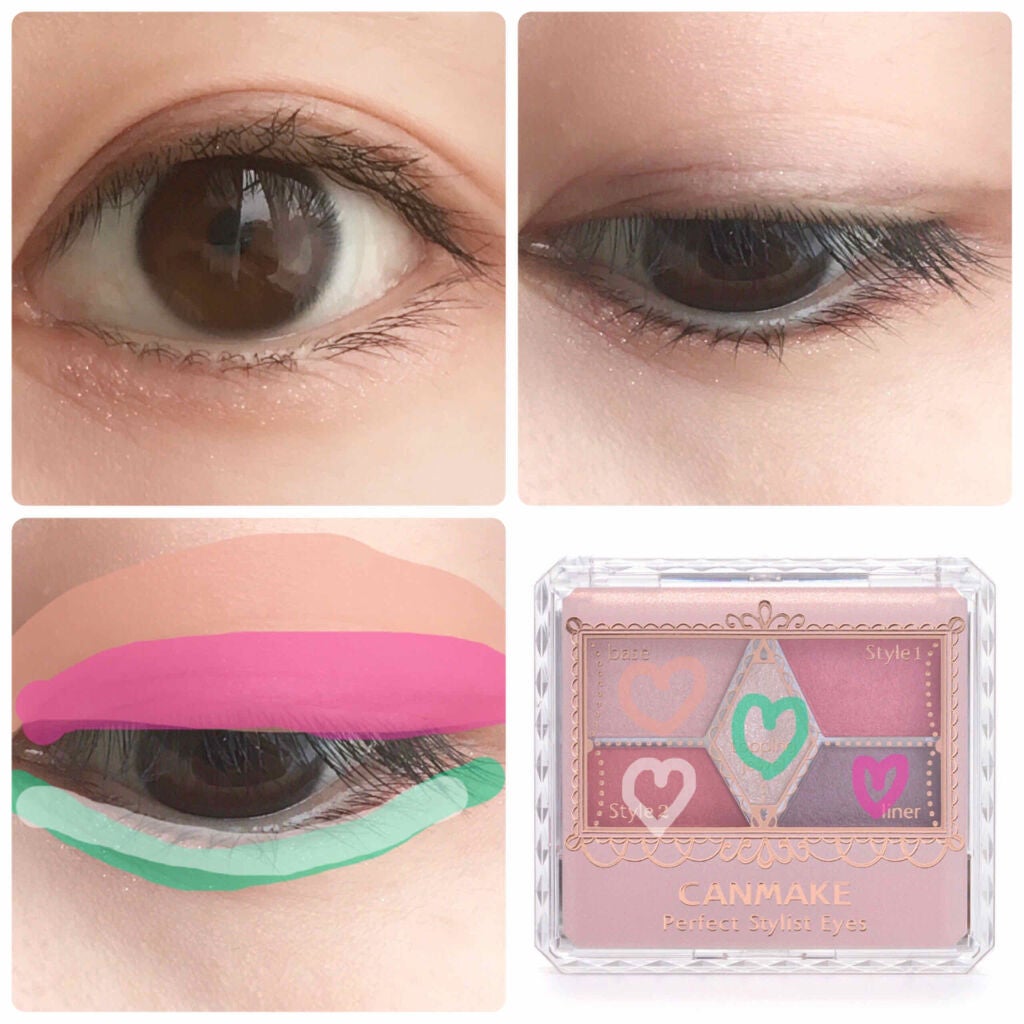 【旧品】パーフェクトスタイリストアイズ/キャンメイク/アイシャドウパレットを使ったクチコミ(2枚目)