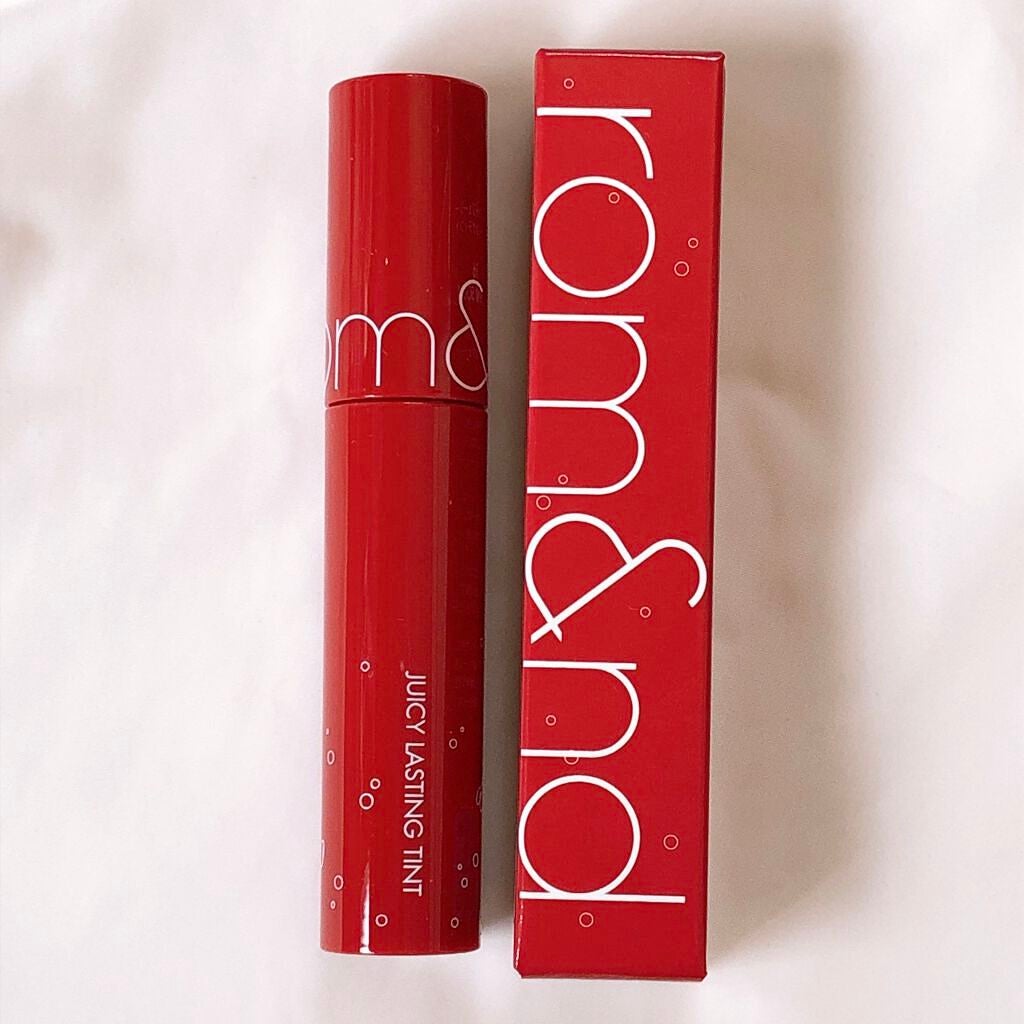 ジューシーラスティングティント/rom&nd/リップティントを使ったクチコミ(4枚目)