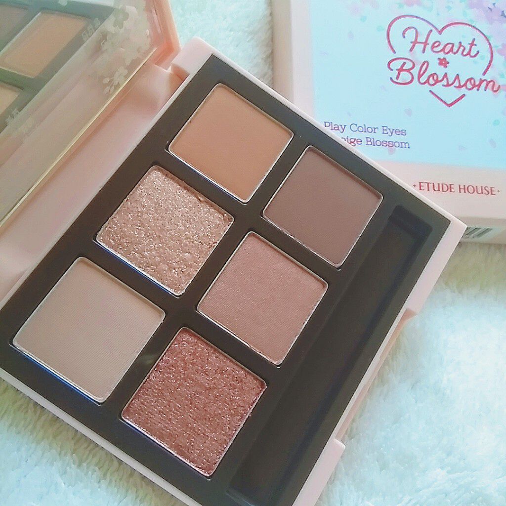 ハート プレイカラーアイズ/ETUDE/アイシャドウパレットを使ったクチコミ（3枚目）