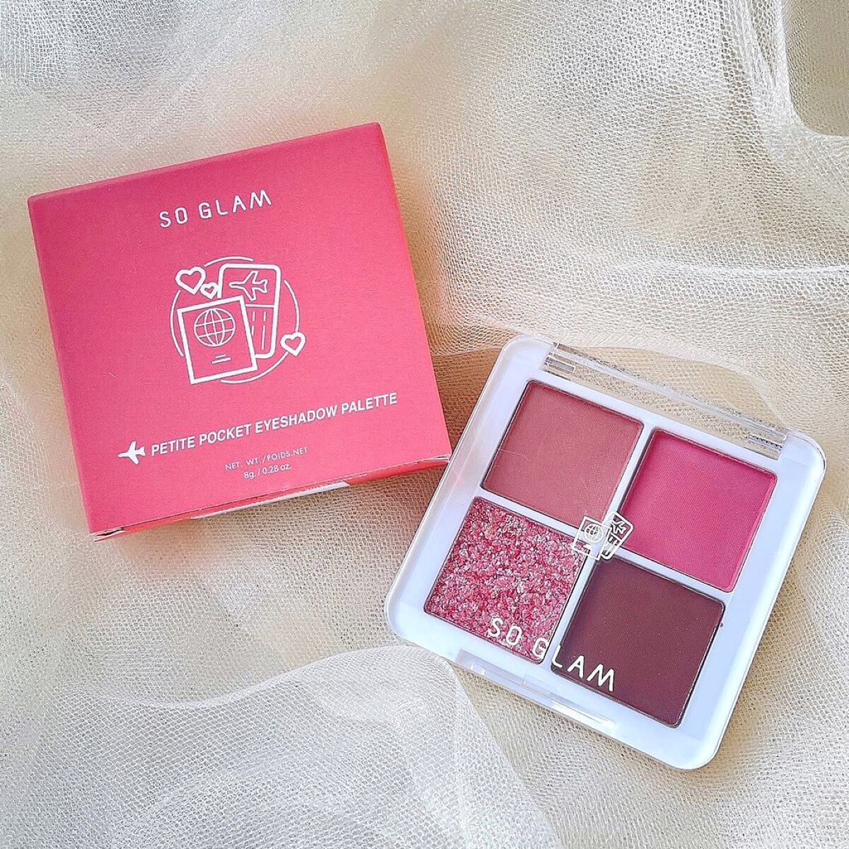 プチポケットアイシャドウパレット/SO GLAM/アイシャドウパレットを使ったクチコミ(2枚目)
