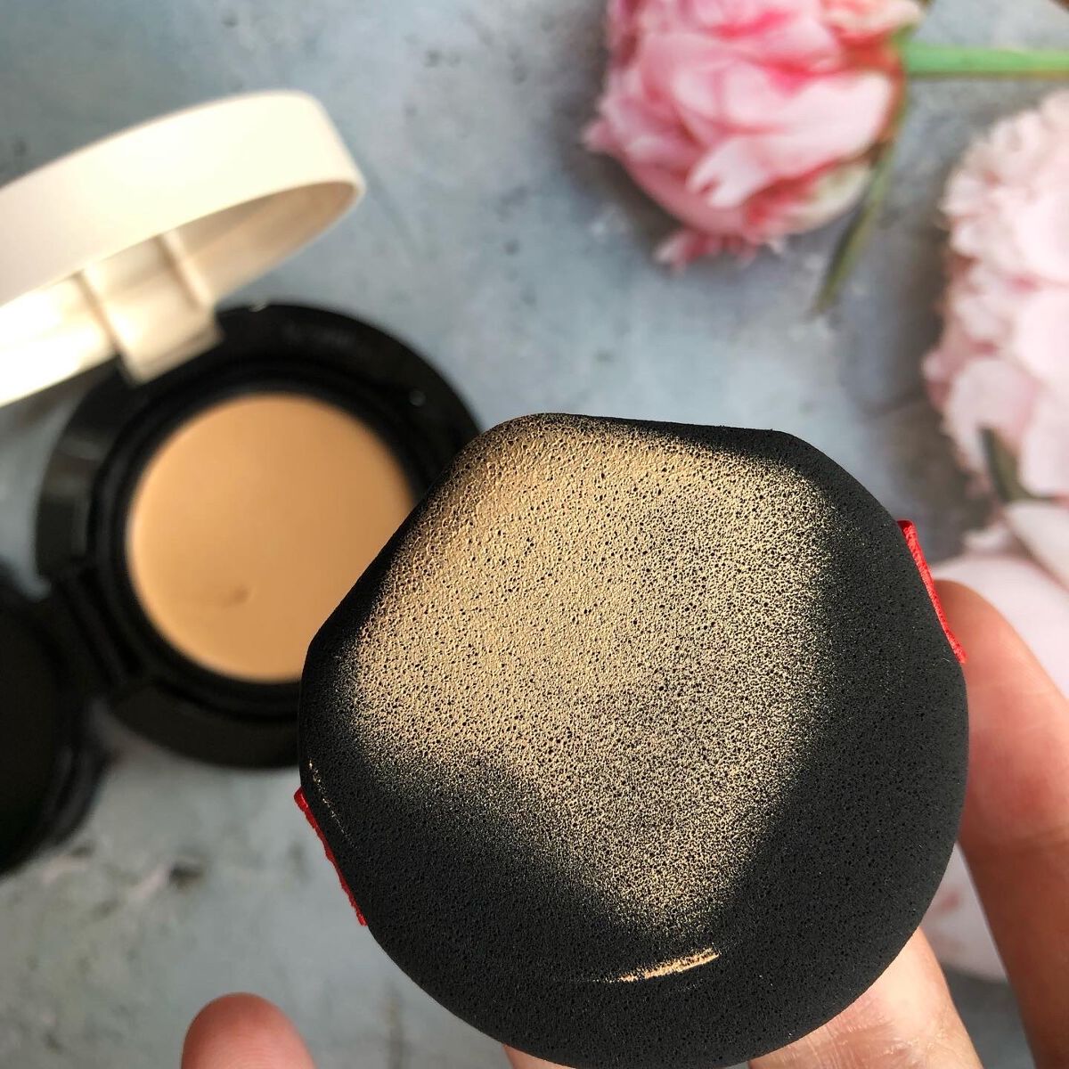 ドラマティッククッションジェリー/マキアージュ/クッションファンデーションを使ったクチコミ(5枚目)