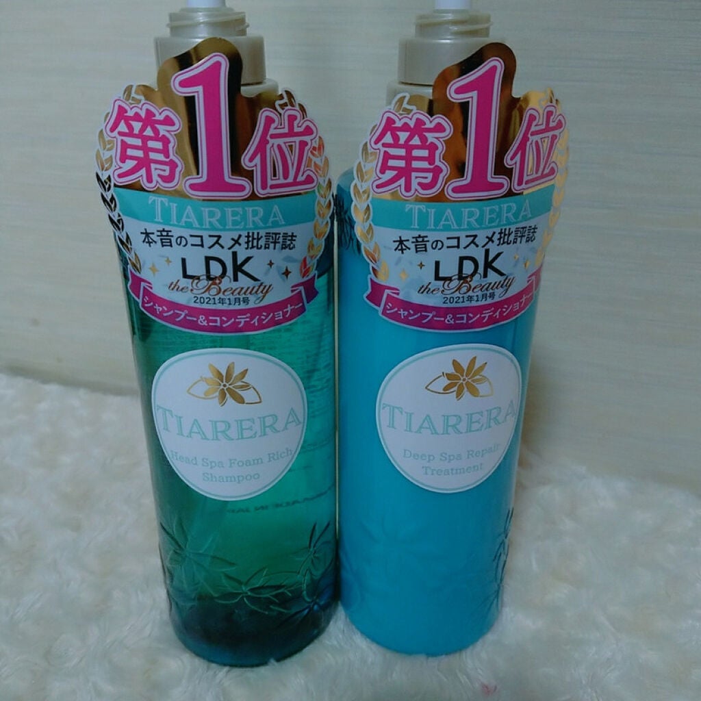 ヘッドスパフォームリッチシャンプー/ディープスパリペアトリートメント/TIARERA/市販シャンプーを使ったクチコミ(1枚目)