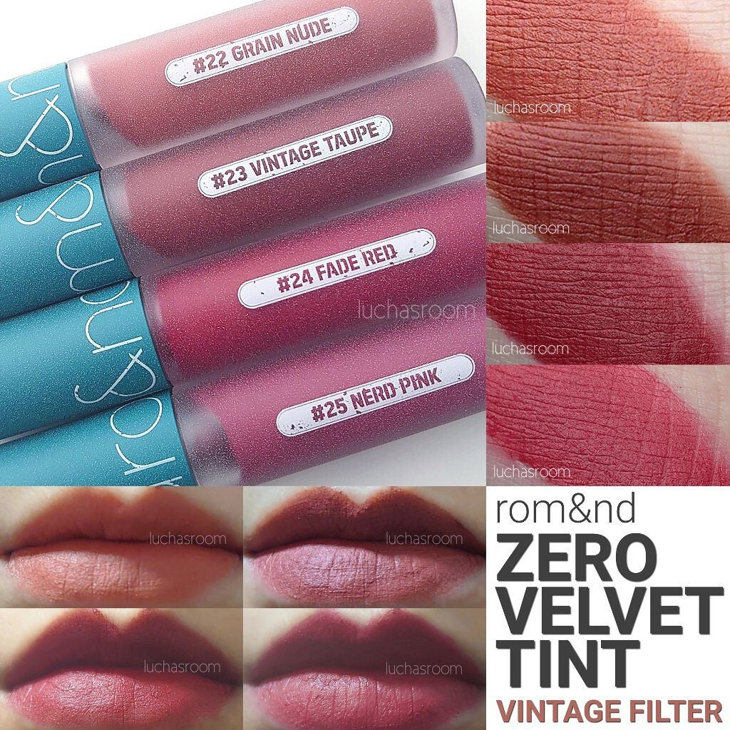 ゼロベルベットティント/rom&nd/リップティントを使ったクチコミ(1枚目)