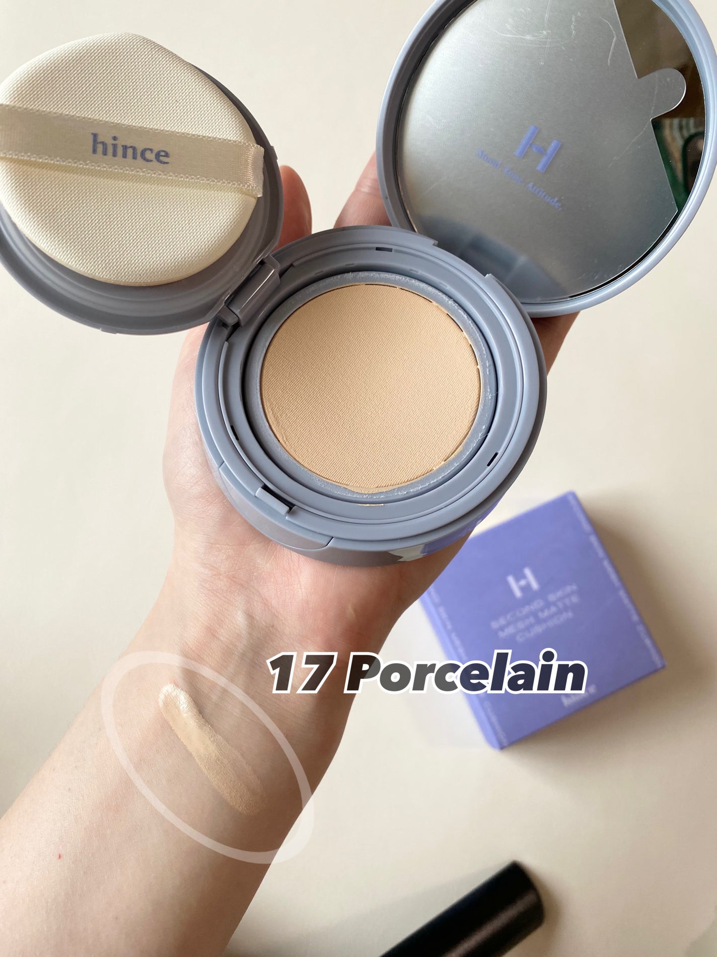 セカンドスキンメッシュマットクッション/hince/クッションファンデーションを使ったクチコミ(2枚目)