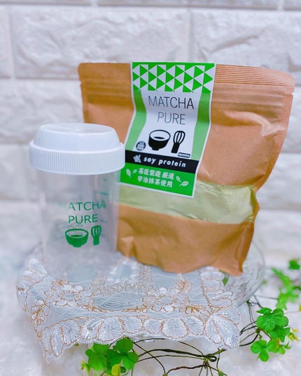 MATCHA PURE(プロテインパウダー)/ピュアパートナー/ソイプロテインを使ったクチコミ(4枚目)