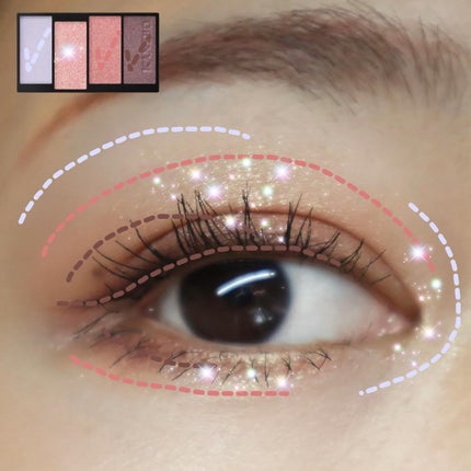 カラードシャドウ/KANEBO/アイシャドウパレットを使ったクチコミ(4枚目)